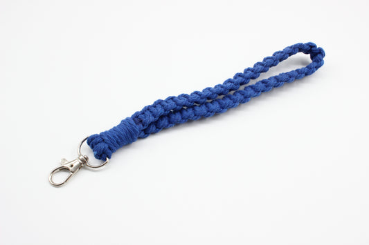 Royal Blue Macrame Wristlet