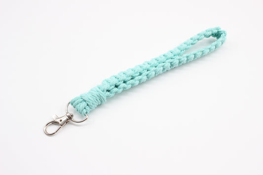Turquoise Macrame Wristlet