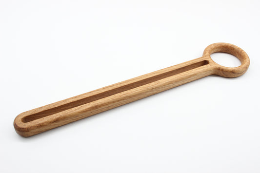 Handcrafted solid oak Danish dough whisk