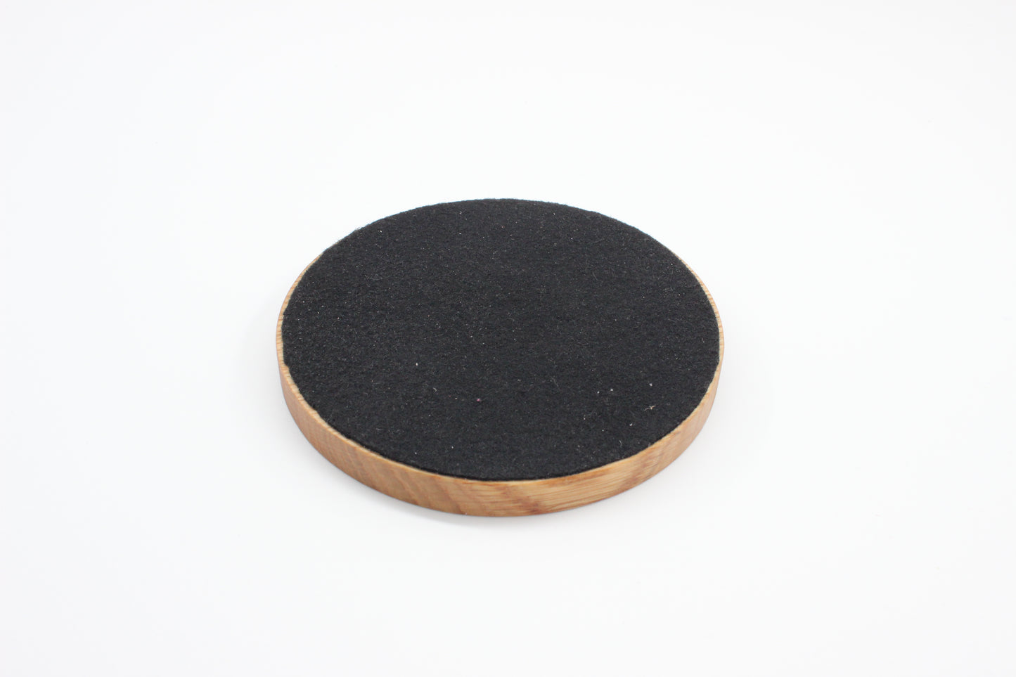 Solid Oak Drinks Coaster - Engraved 'Dad'