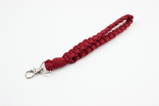 Red Macrame Wristlet
