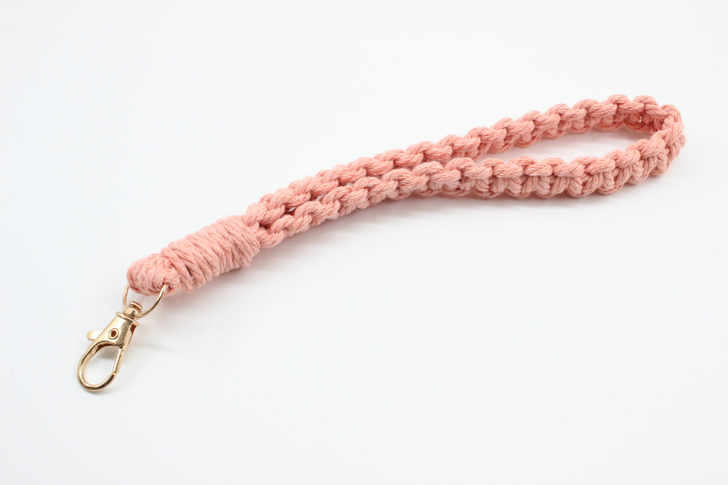 Salmon Macrame Wristlet