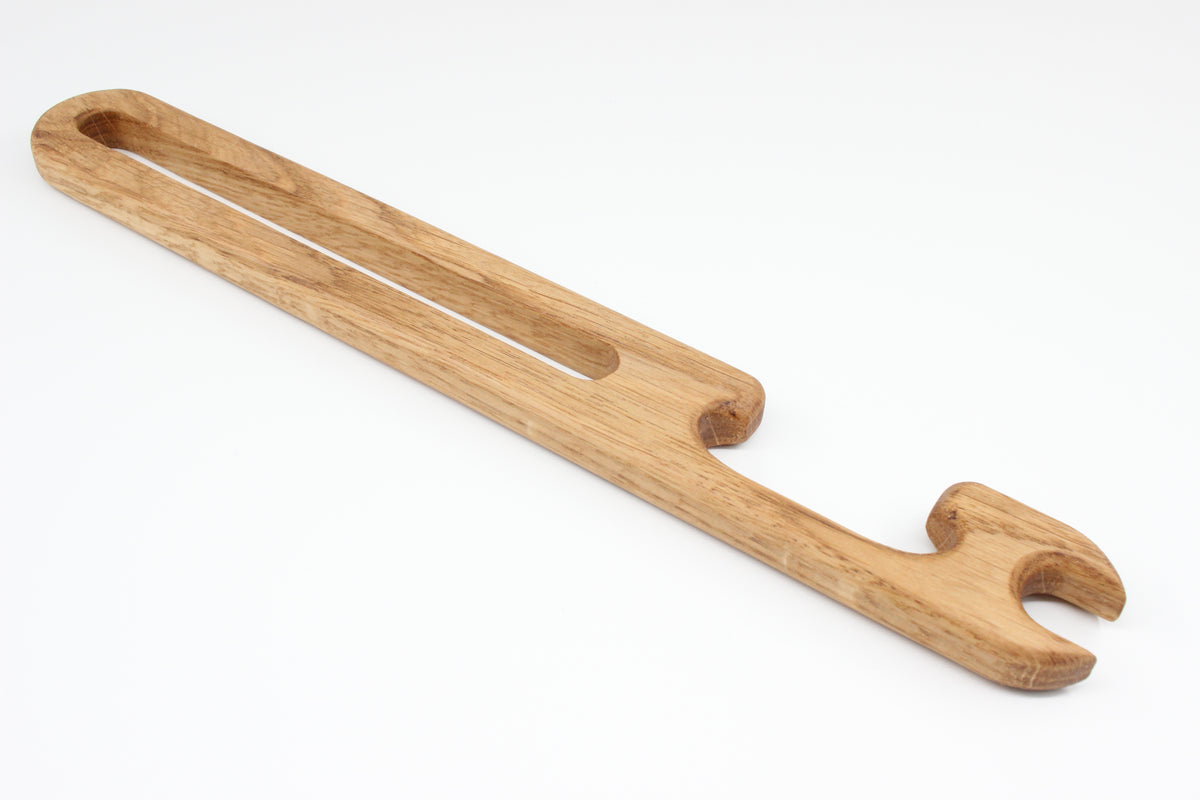 Solid oak oven rack push and pull stick