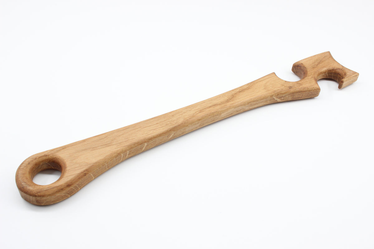 Handcrafted solid oak oven push stick